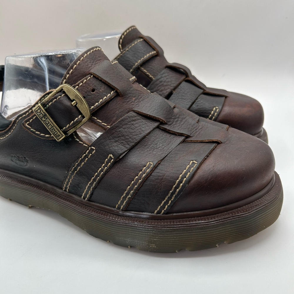 DR. MARTENS RARE VINTAGE 8332 fisherman leather sandals MADE IN ENGLAND US 10 - Picture 10 of 16